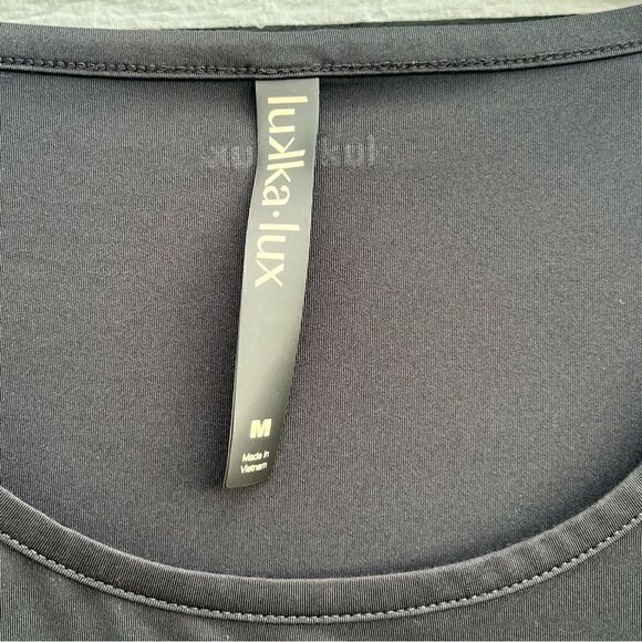 LUKKA LUX Cecilia Lux Muscle Zip Back Tank Top in Black Women's Size M - Picture 6 of 6